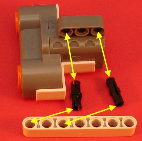 Sonar added to ClareBot Lego NXT Robot 1 big