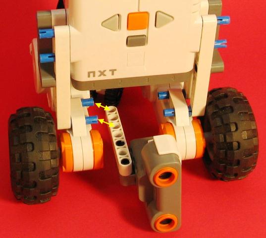Sonar added to ClareBot Lego NXT Robot 3 big image