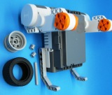 First robot build step 5 Lego NXT MindStorms DrGraeme.net