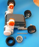 Simple First Robot build Step 8 Lego MindStorms DrGraeme.net