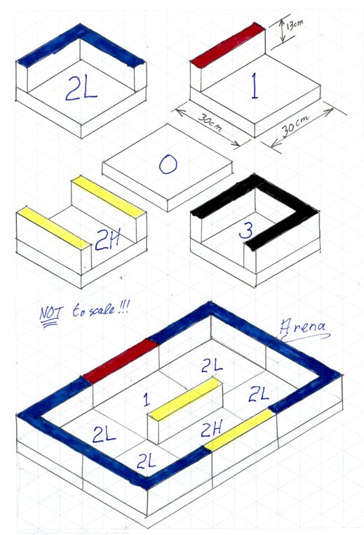 International Rescue B Maze components for Lego MindStorms NXT