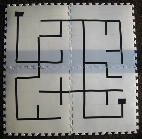 Tape maze for Lego mindstorms NXT robots.